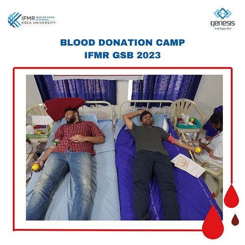 Blood Donation Camp at IFMR GSB 2023