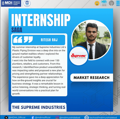 MDIM Internship