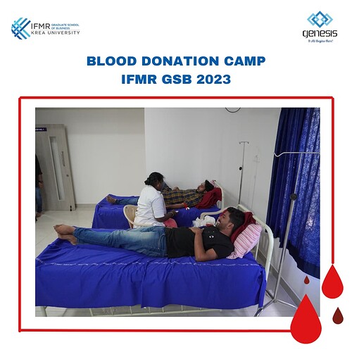 Blood Donation Camp at IFMR GSB 2023
