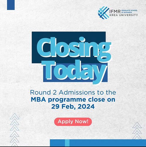 Round 2 admissions
