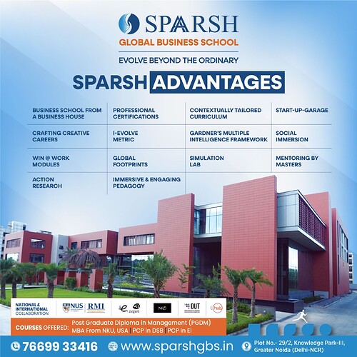 Sparsh-Advantages