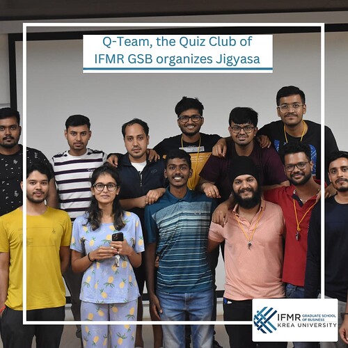 Quiz Club, IFMR GSB (1)