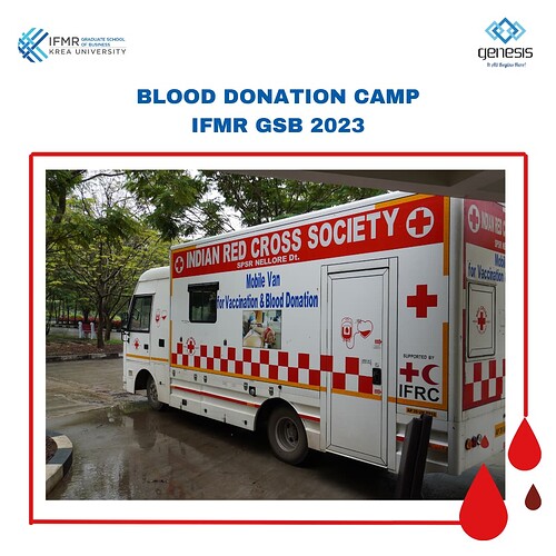 Blood Donation Camp at IFMR GSB 2023