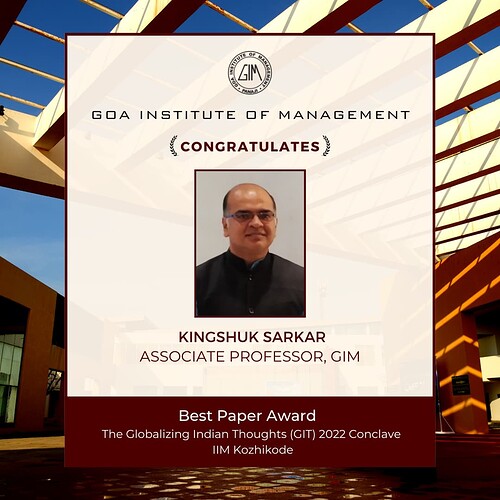 Kingshuk sir achievement